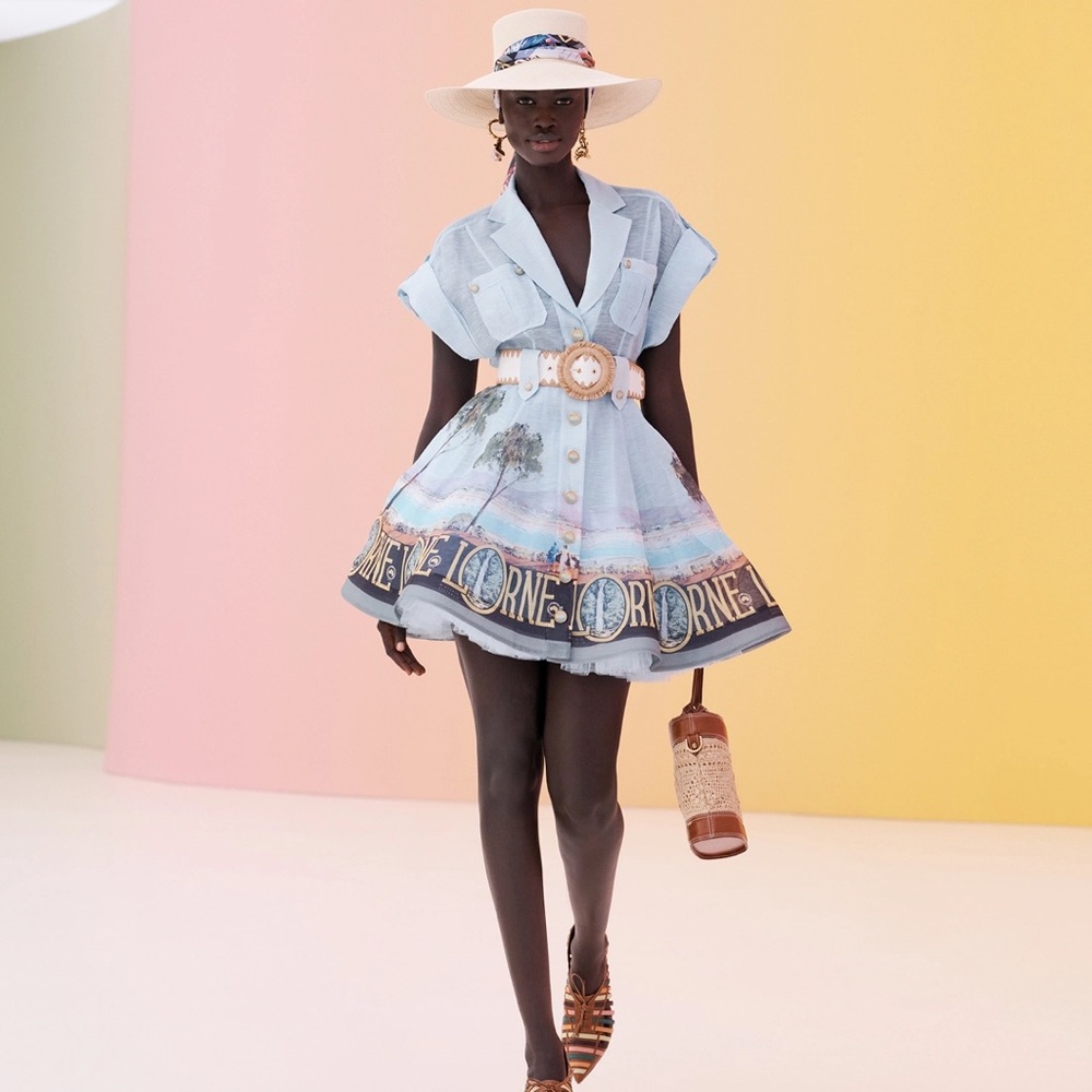 Zimmermann postcard dress in Lorne print 2/M